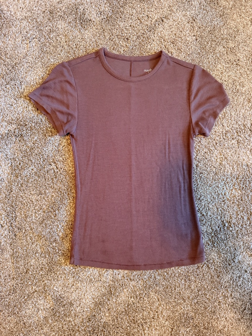 nuuds slinky rib Short Sleeve Tee